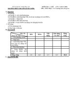 Kiểm tra 1 tiết  Lần 2 (Năm học 2014 - 2015) môn  Hóa học 11 (chương trình nâng cao)